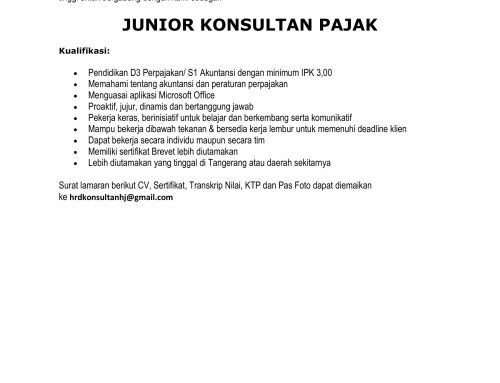 PT. HARUN, CA, CPA, BKP