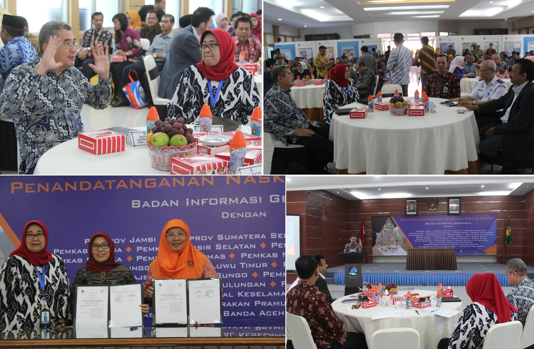 Suasana saat Peserta Penandatangan MoU BIG
